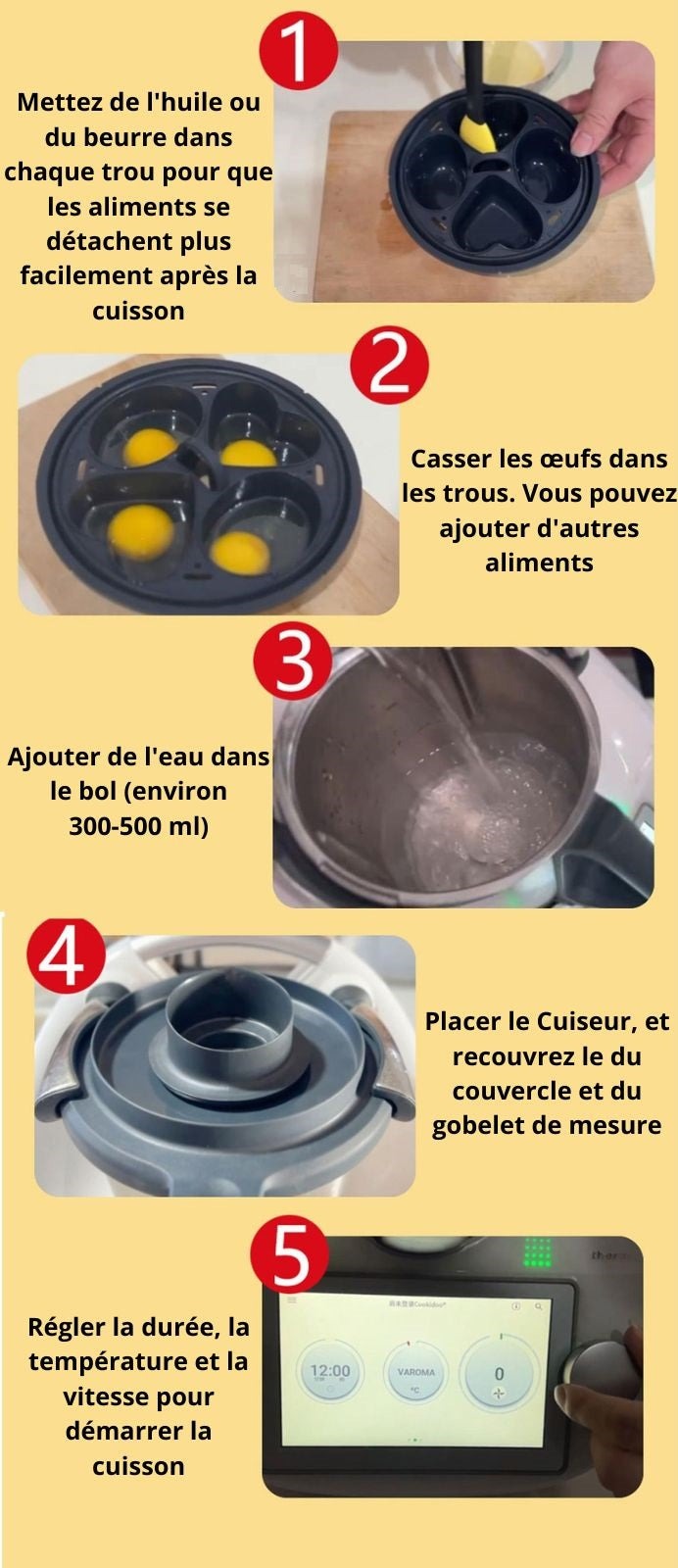 Cuiseur Oeufs Pour Thermomix Et Monsieur Cuisine Mon Robot Cuiseur